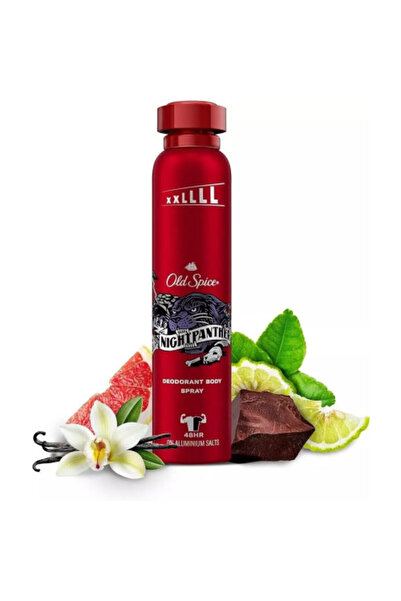 Old Spice Deodorant spray de corp Nigh Panther pentru bărbați 250ml 48H Fresh