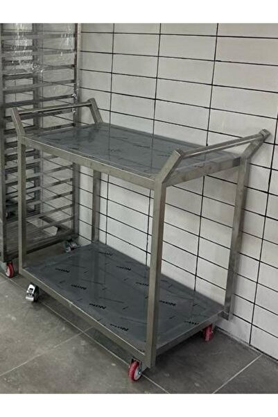 Imalat PASLANMAZ 2 KATLI SERVİS ARABASI