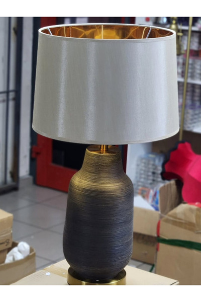 DoraHomeDekor أباجورة عصرية أنيقة من البورسلين مقاس 70 سم