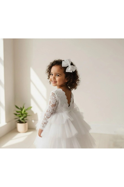 aysskids Rochie de fetiță LORA pentru ocazii speciale, cu detaliu inimă, cata...