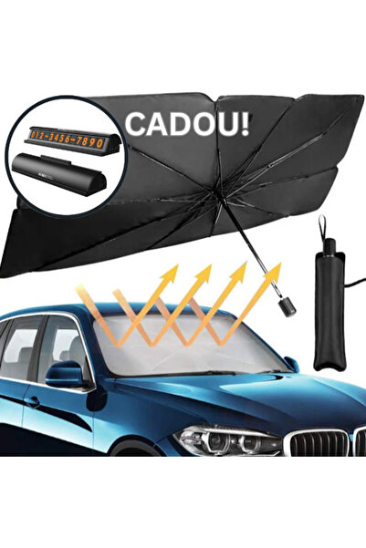 OEM Set 2 x Umbrelă de soare pliabilă pentru parbrizul mașinii + suport de pa...