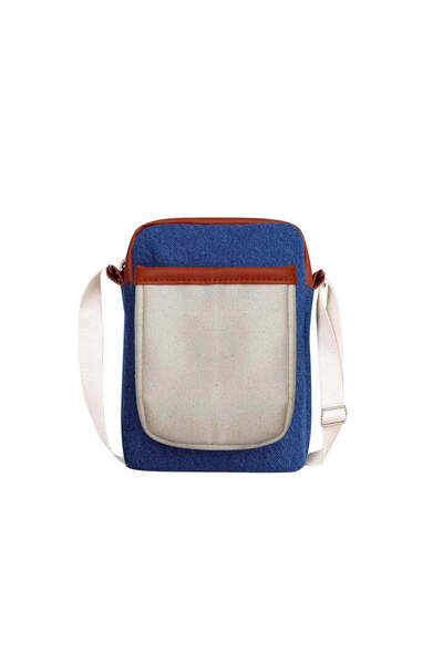 The Purani Jeans Artistic & Elegant Denim Sling Bag, "Blue" Multi-purpose Bag...