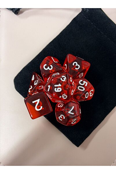 zerzembe DND Frp Zar Seti 7li Set Dnd Zarı Dungeons And Dragons Masaüstü Oyun...