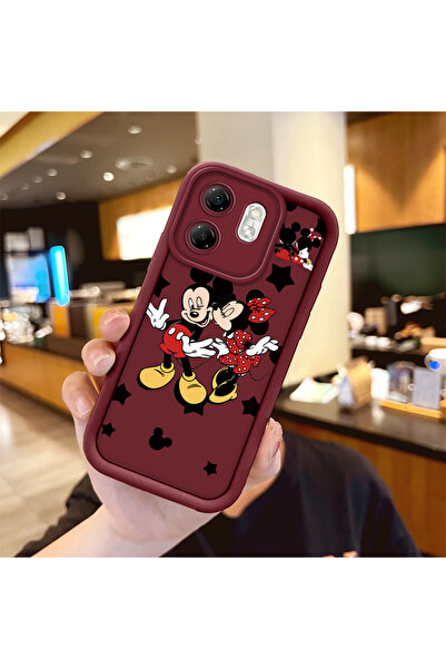 Hontinga حافظة هاتف من السيليكون باللون الأحمر الداكن مقاومة للصدمات ومرنة بن...