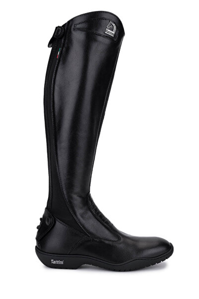 Tattini Unisex Genuine Leather Black (Medium) Riding Boots