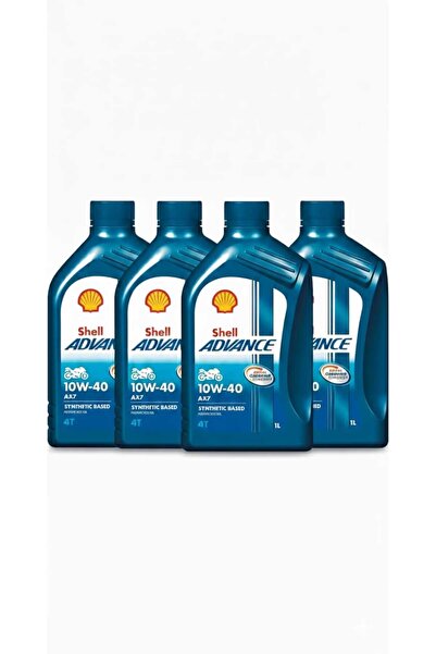 SHELL Advance 10W-40 Ax7 4'lü Avantaj Paketi - Cfmoto NK-250 / SR-250 Yağ Seti