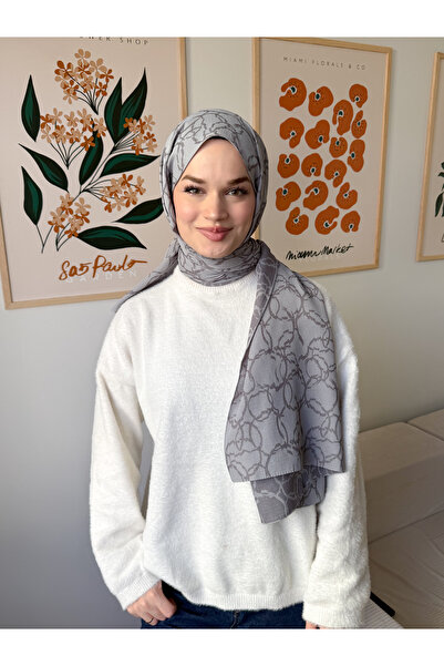 CUOCA LOUNGE Halka Desen Doğal Pamuk Şal