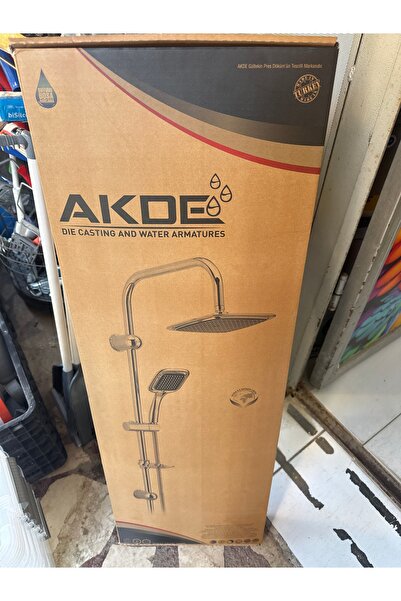 AKDE RAYLI DUŞ SETİ sarı renkli
