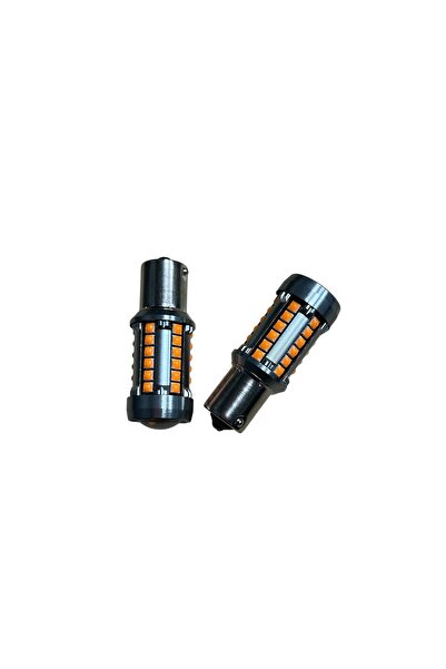 Unbranded/Generic Set Becuri LED Semnalizare P21W cu Lupă, 39 LED SMD 3030, F...