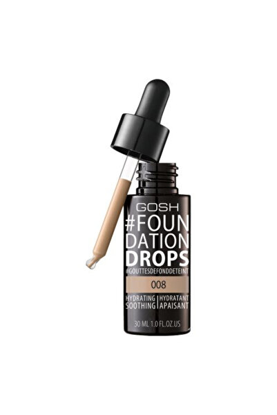GOSH , Drops, Liquid Foundation, 008, Honey, SPF 10, 30 ml