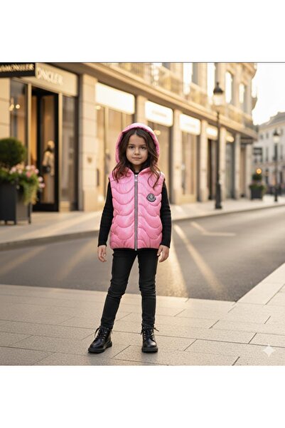 BEGONYA BEBECE KIDS Kapsonlu Sisme Mont Kiz Cocuk Water Repellent Feature Pol...