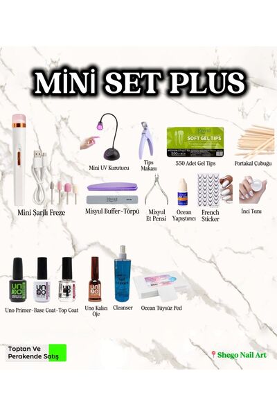SHEGO NAİL Kalıcı oje + Nail art+ Protez Tırnak+ Törpü+ Tips + UV led+ Freze ...