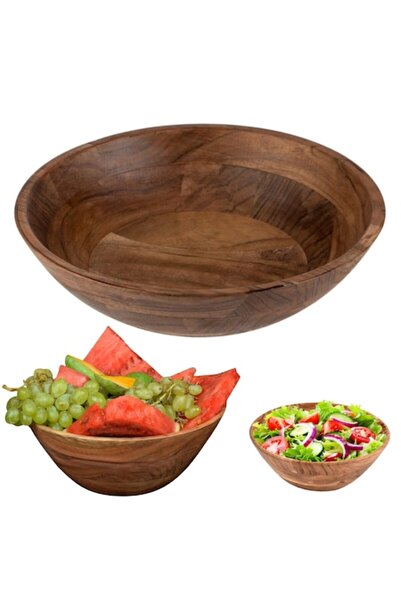 HASEPE Large Salad and Fruit Bowl from Wood