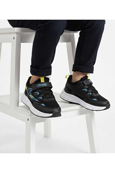 McDark Black Blue Unisex Children's Orthopedic Sports Shoes with Velcro and L...