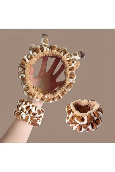 Accessories Сладък и забавен комплект дамски бандани с мотив жираф за ежеднев...