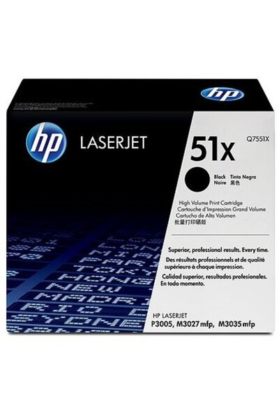 HP Laser Toner Q7551X - Black, 13,000 pages