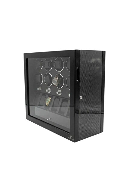 ROBERT TAYLOR 12-Hour Automatic Watch Winding Box – Motorized Watch Winder Ca...