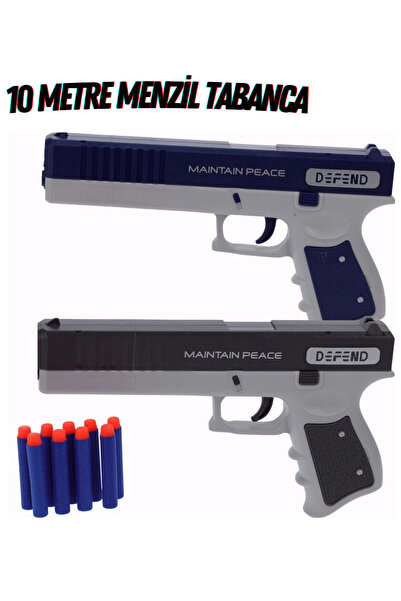 welcomein 23 cm Sünger Top ve Yumuşak Sünger Atan Oyuncak Silah Manuel Atışlı...