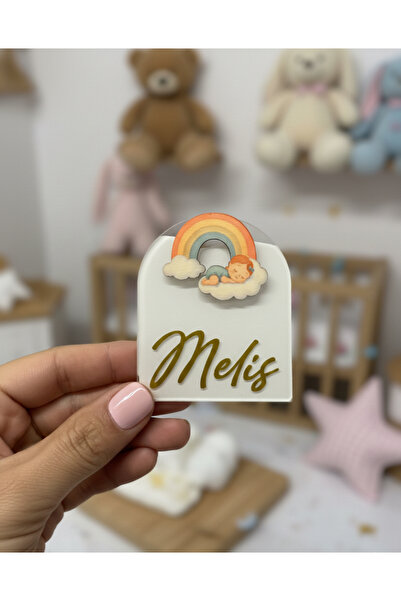 LABİREND PRODUCTS 15'li paket Pencere Pleksi Gökkuşağı Kız Figürlü Bebek Magn...