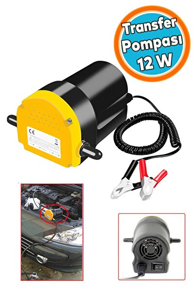 NZB Otomobil Araba Araç Benzin Mazot Su Pompası 12V 60W Motor Yağı Yakıt Tran...
