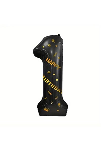 Avaleea Balon folie metalică, număr 1, temă La mulți ani