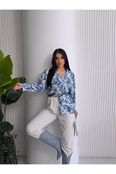 Jbr BATİK DESENLİ OVERSİZE GÖMLEK