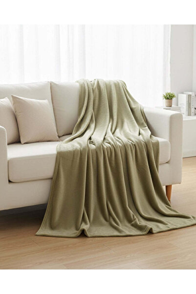 REDTAG بطانية خضراء فائقة النعومة (مقاس فردي)