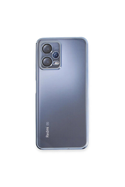 eco port حافظة ريدمي نوت 12 5 جي من السيليكون مع عدسة حماية للكاميرا - أزرق فاتح