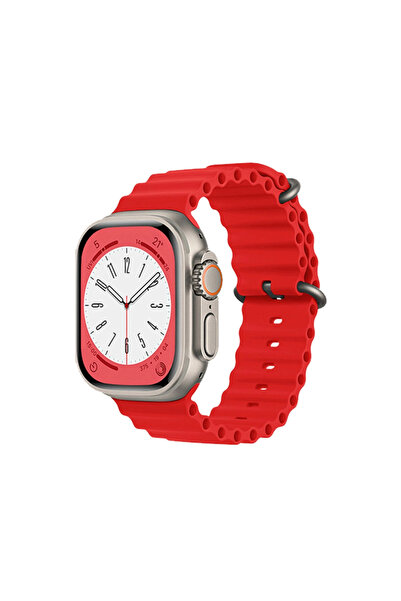 eco port Watch 42mm Compatible Ocean Band (Not a Watch) - Red