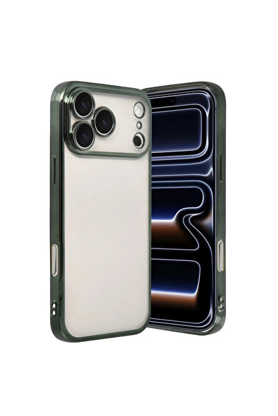 eco port iPhone 17 Pro Silicone Case with Camera Protection Lens - Green