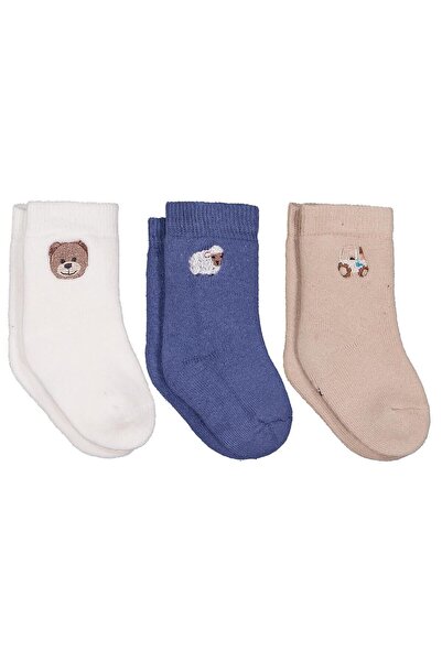 Civil Baby Set de șosete brodate pentru bebeluși, 6-3 piese, pentru băieți - ...