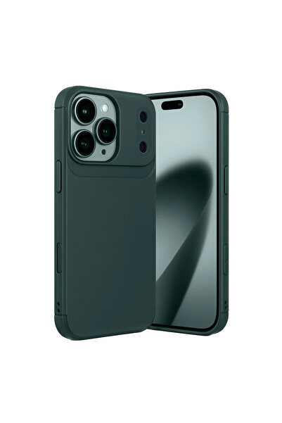eco port iPhone 17 Pro Auto Focus Carbon Cover - Dark Green