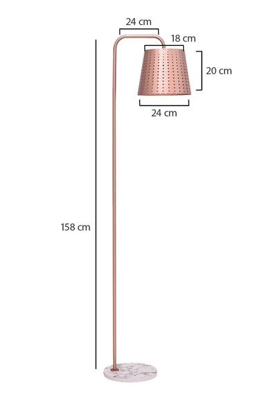 Ünal Aydınlatma Pasin Rose Gold Lambader