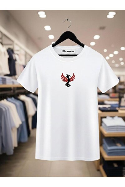 playwear PLAY WEAR Unisex Μπλουζάκι με στάμπα στο μεσαίο μέρος του στήθους με...