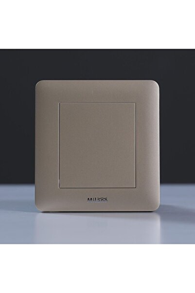 Milano Piano Switch, Gold Polypropylene Electrical Switch, Indoor Use, 3x3 cm...