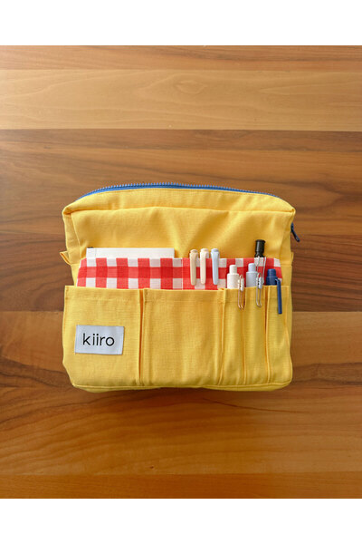 Kiiro 18 Cepli Journaling Organizer Çanta, Ajanda, 11 inç Tablet, A5/B5 Defte...