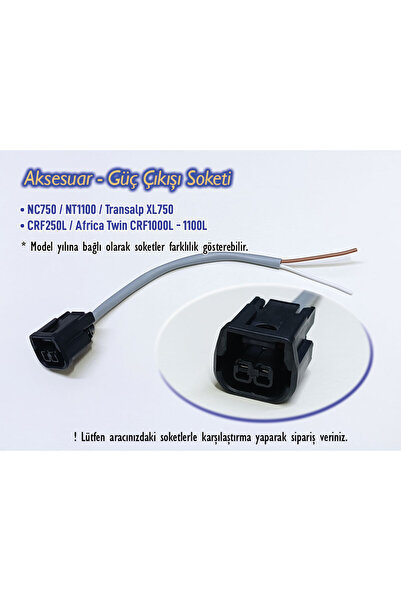 Mikron Devre HONDA Uyumlu Aksesuar Güç Çıkışı Aux Power Soketi Adaptör Çeviri...