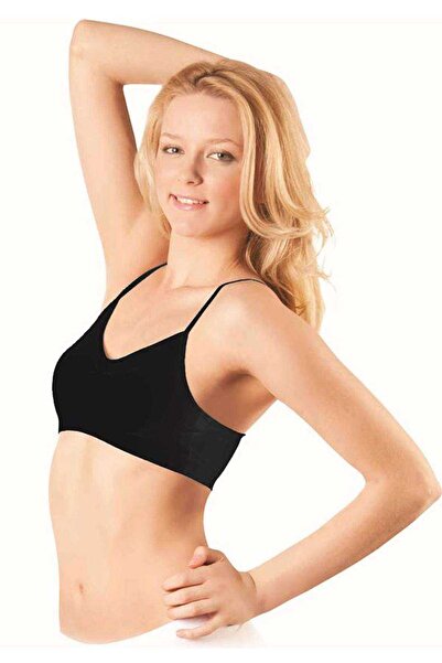 Mestore Elite Life Women's Rope Strap Supported Bustier Black Bra 770