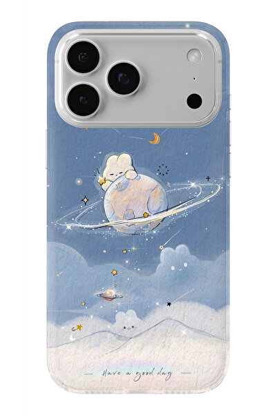 Multitronic حافظة شفافة مطبوعة بتصميم Good Day متوافقة مع هاتف iPhone 17 Pro Max