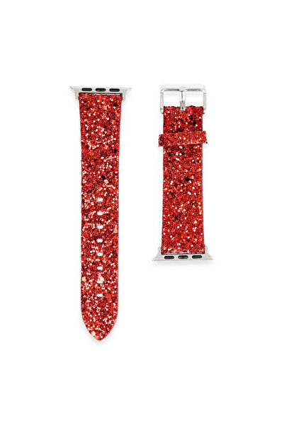 eco port Watch 38mm Compatible Ry Stone Strap (Not a Watch) - Red