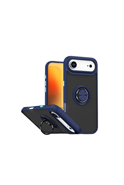 eco port iPhone 17 Air Montreal Ring Silicone Cover - Navy Blue