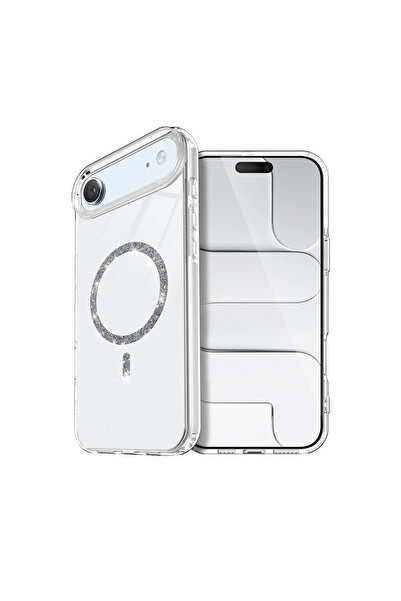 eco port غطاء آيفون 17 إير لايف دايموند ماج سيف - شفاف