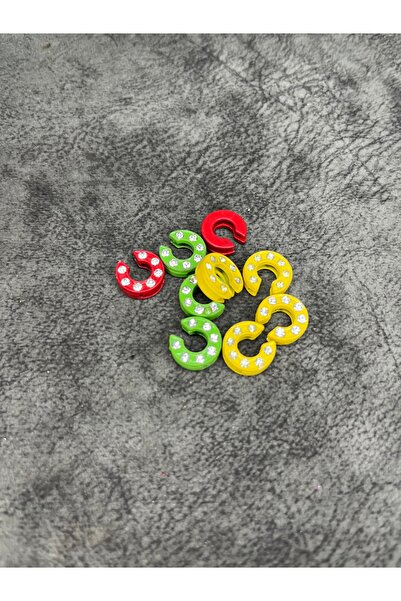 Mos Tespih 9 bucăți litera C, culori mixte, literă brodata cu piatră, brățară...