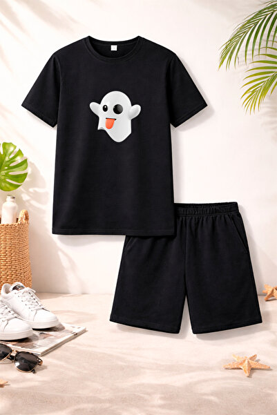 genosha Μπλουζάκι Σορτς Παιδικό Σετ 100% Βαμβάκι Άνετη Εφαρμογή Καθημερινό Χα...