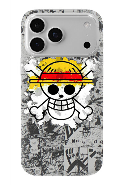 Multitronic حافظة شفافة مطبوعة بتصميم ون بيس متوافقة مع هاتف آيفون 17 برو ماكس