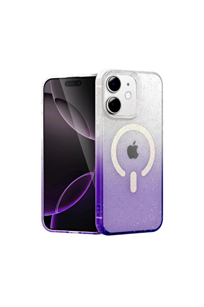 eco port غطاء آيفون 12 بوميل شايني ماج سيف - أرجواني