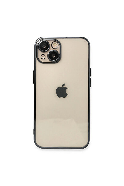 eco port iPhone 13 Case with Camera Protection Lens Silicone - Black