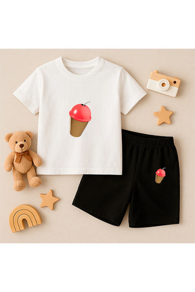 genosha Μπλουζάκι Σορτς Παιδικό Σετ 100% Βαμβάκι Άνετη Εφαρμογή Καθημερινό Χα...