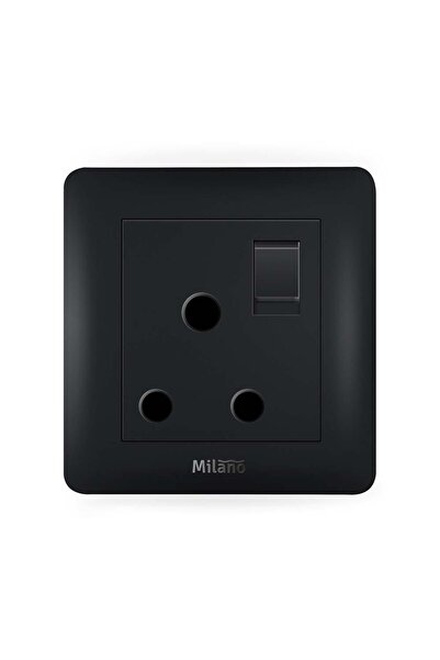 Milano مقبس كهربائي بمفتاح 15 أمبير، مخرج كهربائي، مصنوع من البولي بروبيلين، ...