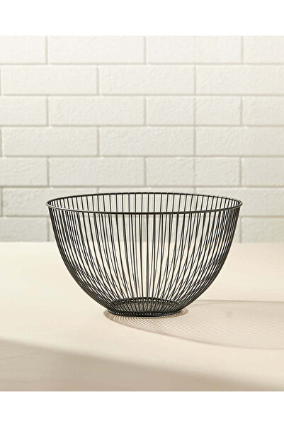 REDTAG سلة مستديرة من المعدن الأسود